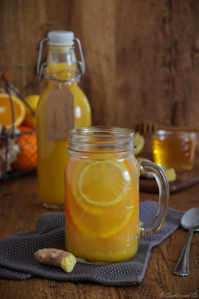 Ingwer-Orangenkonzentrat mit Honig